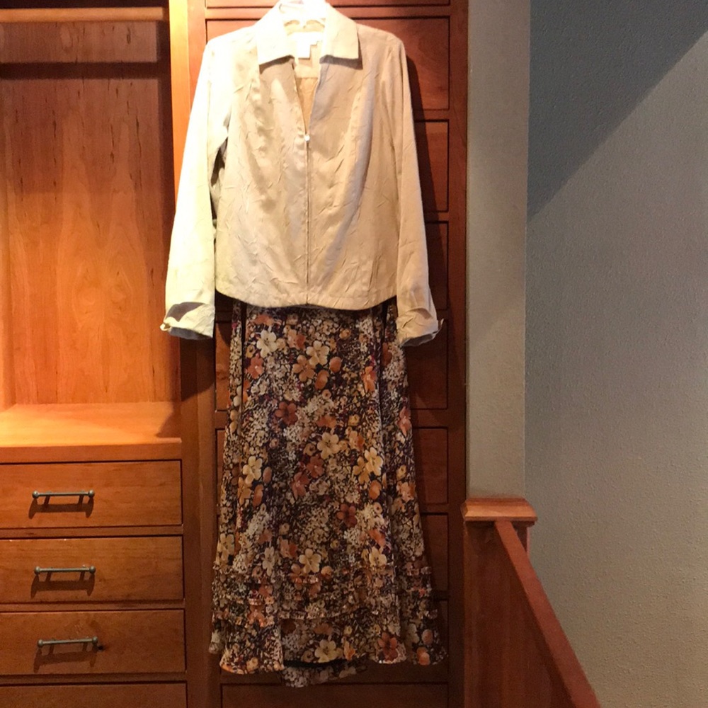 Coldwater Creek skirt with matching jacket